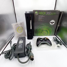 Microsoft Xbox 360 Elite Black Console 120 GB Boxed Manual Game Japanese CIB