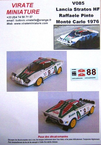 V085 lancia stratos rallye - hf,