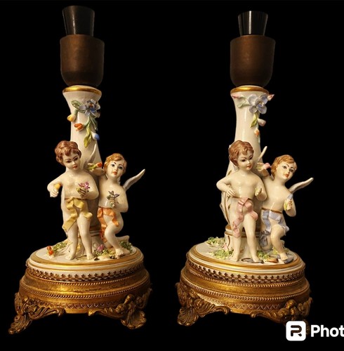 Paire lampes céramique - de, en