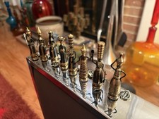 Vintage Set 8 Miniature Bronze Brass Hans Teppich Israel Judaic Bible Figurines