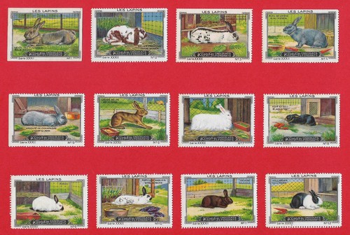 Poster stamps rabbit breeds - rabbit,
