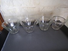 4 Antique Conical Jam Jars 2 Different Sizes