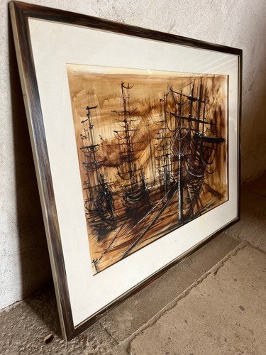 Peinture bateaux au - peinture,