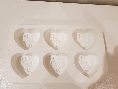 Moule silicone coeur licorne