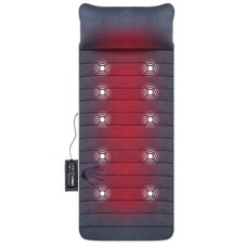 Snailax Vibration Massage Mat Seat Cushion with Heat, Memory Foam Cushion Seat