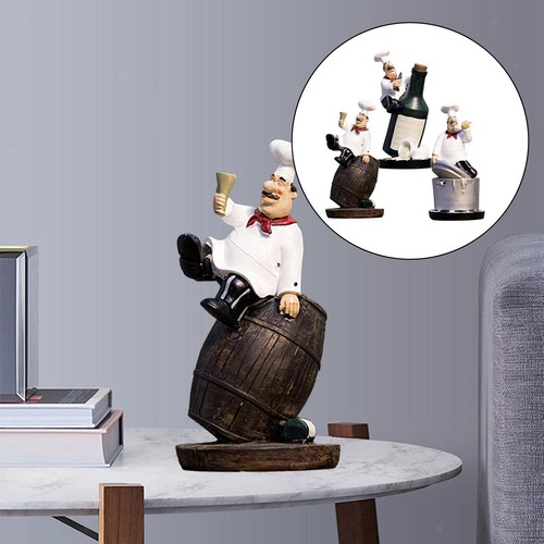 3pcs chef européen figurine - 3pcs,