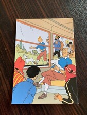 CARTE POSTALE 15X10 TINTIN HOMMAGE A HERGE PASTICHE PARODIE BOB DE MOOR
