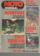 MOTO JOURNAL N°615 GRANDS CHOIX ANNEE 83 / YAM TRIAL 84 / ACROBATES DES MOTOS TT