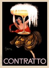 Leonetto Cappiello, 1922 - CONTRAT - Affiche Vintage Originale Cm 140 X 100