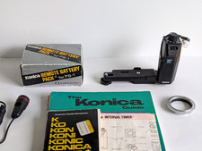 Konica FS-1 Film Camera Accessories - Interval Timer, Remote Battery Pack, Books