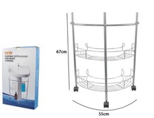 X Étagère Mobile Chariot Sous-Lavabo Sous Évier Salle De Bain 2 Étagères Dfh