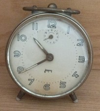 Antique Jappy Mechanical Alarm Clock, Works