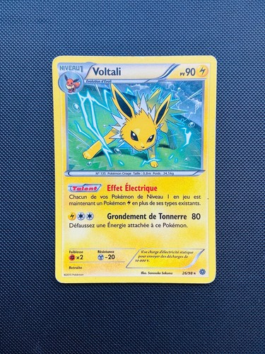 Carte pokémon voltali - carte, 26/98