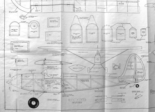 Plan avion vintage type - plan,
