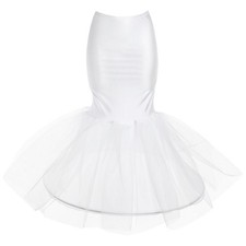  Robe Mousseline Mariage Queue De Sirène Jupe En Tulle Jupon Mariée