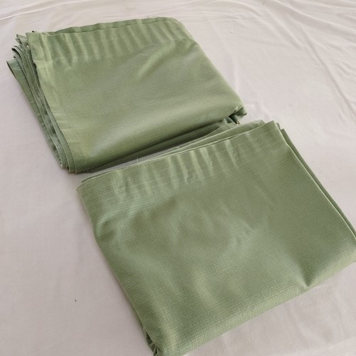 Rideaux coton uni vert - en,