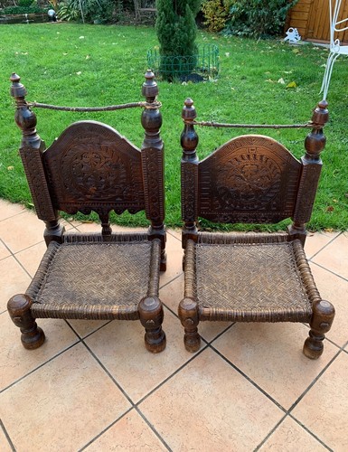 Chaises basses indiennes de - chaises,