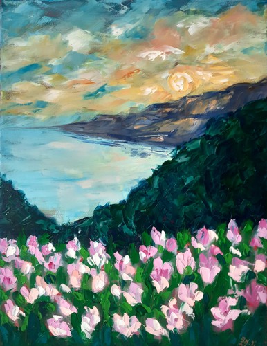 Tableau original lupins - original,