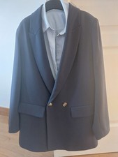 blazer femme T44 bleu marine