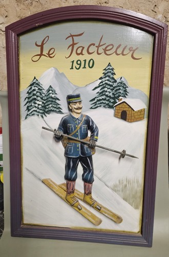 Grand tableau facteur 1910 - grand,