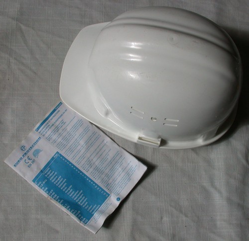 Casque chantier blanc - casque,