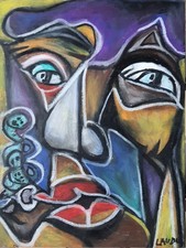 "Fumeur à la pipe", crayons