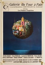 Affiche EMILE GAUD - PEINTRES TROPÉZIENS 1987 Exposition Galerie Four à Pain