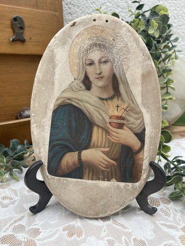 Ancienne plaque religieuse - ancienne,