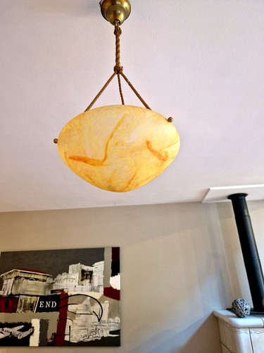 Lustre suspension art - suspension, déco