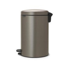 Brabantia Newicon Pedal Bin Waste Bin Plastic Insert Platinum 20 L 114045