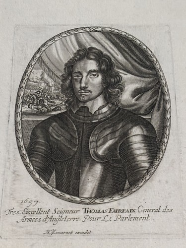 Gravure xviie thomas fairfax - xviie,