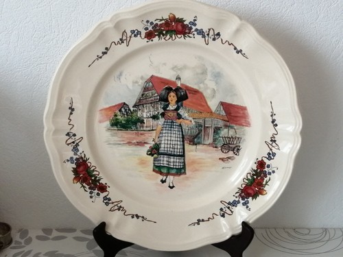 Grand plat faïence - en,