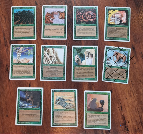 Lot cartes vertes magic - lot,