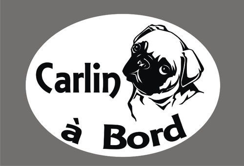 Sticker carlin à bord - à,