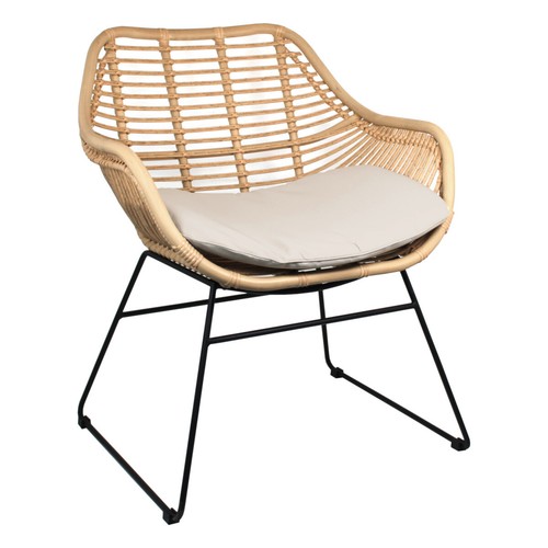 Chaise jardin rattan - chaise, en