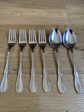 WMF Luxemburg Cromargan Inox Couverts 4 Tafelgabeln 2 Tableau Cuillère.