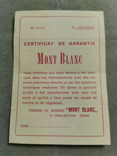 Mont blanc montre rares - mont,