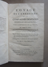 Voyage en Chine ambassadeur Compagnie des Indes orientales. 1798. Tome I seul.