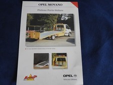 catalogue feuillet opel movano plateau porte-voiture morice air