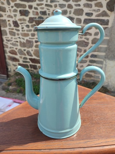 Ancienne cafetière tôle - ancienne,