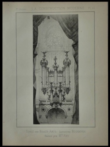 Projet orgue planche 1888 - orgue,