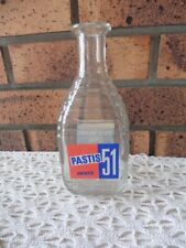 OLD GLASS WATER CARAFE "PERNOD 45, PASTIS 51" H 20 CM