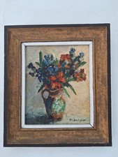 Old Painting Oil Hst Flowers