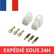  Kit Connecteur électrique 3 Voies - Terminal 6.3 mm -- Auto Moto Bateau Quad