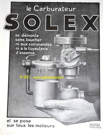 Publicite carburateur solex - publicite,