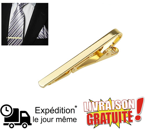 Pince cravate dorée - pince,