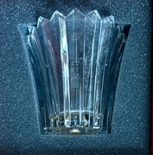 Original Boxed Baccarat Crystal Scented Candle Bengale Vase 4" X 4"