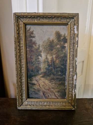 Peinture ancienne encadrée - peinture,