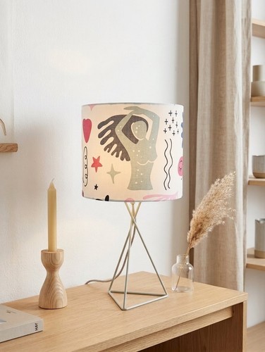 Lampe tripode métal filaire
