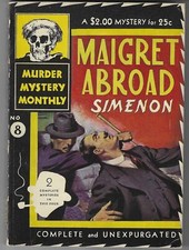 Georges Simenon / Maigret Abroad Avon Murder Mystery Monthly #8 1st Edition 1943